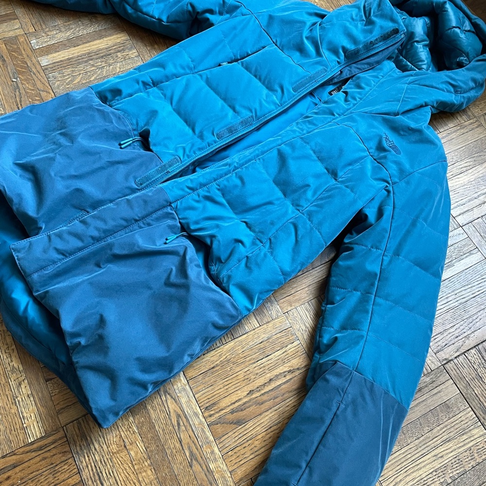 Teal small women’s ski Northface Jacket